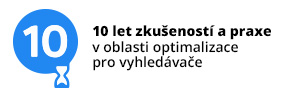 10 let praxe v SEO